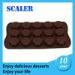 15cavity flower Silicone Bakeware Set / chocolate mould ice cube tray