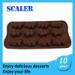 Colorful flexible Customized silicon chocolate molds Eco-Friendly