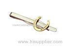 Copper Or Zinc Alloy Or Pewter Personalized Tie Bar Tie Bar Placement With Gold Plating