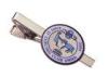Stainless Steel Silk Screen Printing Curling Club Unna Tie Bar, Personalized Tie Bar With Nickel Pla
