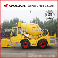 2.5m3 automatic concrete mixer truck