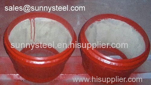 Ceramic Lined Reducer Pipe with flange