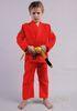 Lightweight Brazilian Jiu Jitsu Clothing Red Karate Suit 100% Cotton Material