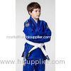 Breathable Kids Blue jiu jitsu uniform / Martial Arts Clothes with White Belt