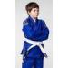 Breathable Kids Blue jiu jitsu uniform / Martial Arts Clothes with White Belt