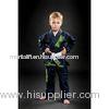 Customized Brazilian Jiu Jitsu Gi Black Martial Arts Uniforms for Boys , Girls