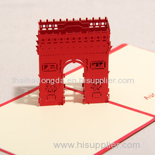 ARC DE TRIOMPLE 3D POP UP GREETING CARD