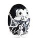 High Quality Sterling Silver Penguin Family with Black Enamel Beads European Style