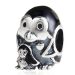 High Quality Sterling Silver Penguin Family with Black Enamel Beads European Style