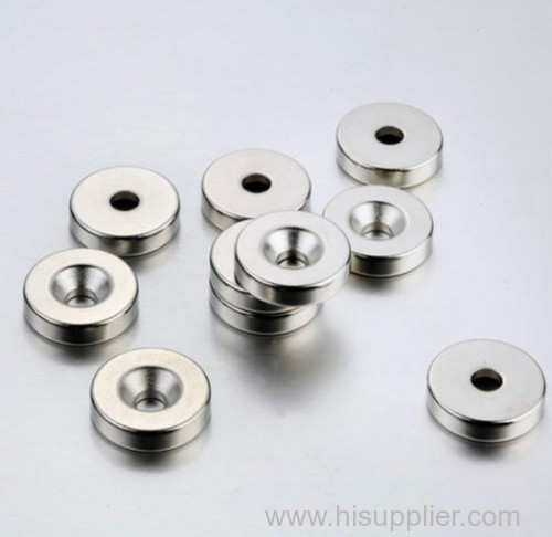 Sintered neodymium small round flat magnet ring
