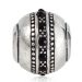 Fashion Sterling Silver Fast Lane Beads with Jet Austrian Crystal European Style Beads