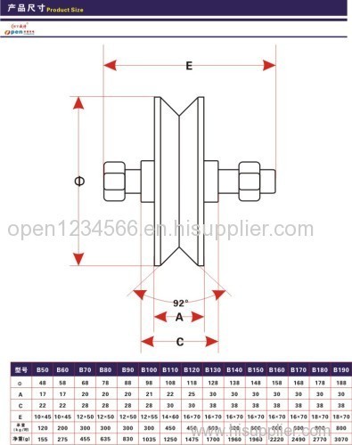 sliding gate guide wheel