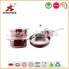 hot new product stainless steel cookware with 9pcs