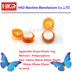 Flip top plastic caps