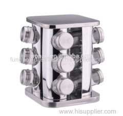 stainless steel square cruet set