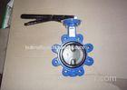 Easy Installation BS4504 PN10 / PN16 Flange Standard Cast Iron Lug Butterfly Valve