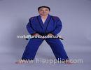 Martial Arts Suit Blue BJJ GI White Kimono Brazilian uniform ,jiujitsu kimonos , BJJ GI'SJI