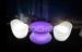 Light up coffee table Lounge Waterproof Plastic Polyethylene led Salon Furniture