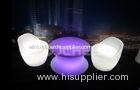 Light up coffee table Lounge Waterproof Plastic Polyethylene led Salon Furniture