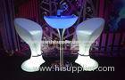 Wireless Rechargeable Bar , nightclub led furniture illuminated table and chair for Indoor