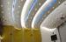 Fiberglass Sound Absorbing Curved Ceiling Panels , Painting Laminated 600 * 1200 mm