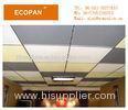Noise Reduction Acoustical Fiberglass Ceiling Panels For Classroom , 60x60cm Ceiling Tiles