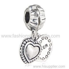 European Sterling Silver Dangle My Special Sister Charm