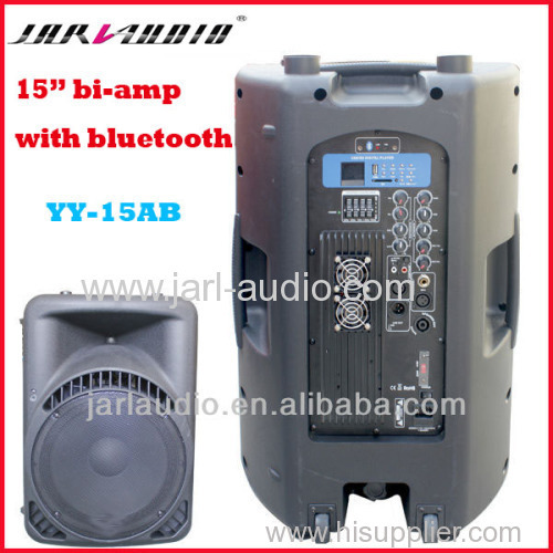 active speakers with 150w+150w bi-amp/Portable plastic speakers with USB/Bluetooth