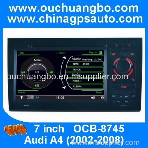 Ouchuangbo Auto GPS Navigation DVD Player for Audi A4 2002-2008 iPod USB Radio