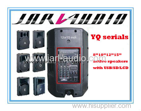 8"/10"/12"/15" Inch MP3 USB SD EQ/Plastic Speaker Cabinet