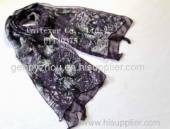 Double- layer polyester scarf Printing scarf