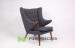 gray Living Room Lounge Chairs , Classic Hans Wegner Papa Bear Chairs