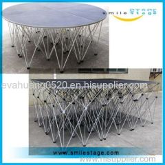 Portable wooden stage platform for events stage