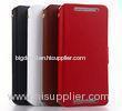 Genuine Red HTC Leather Phone Case , HTC ONE MAX T6 Wallet Case With Card Holder