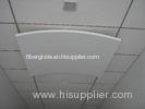 Lightweight Soundproofing Fiberglass Wool Curved Ceiling Panels 12mm Thickness