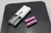 tube cylinder Dual USB Power Bank ultra thin rechargeable phone charger