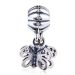 Sterling Silver Dangle Butterfly Charm Beads with Screw Wholesale