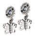 Sterling Silver Dangle Butterfly Charm Beads with Screw Wholesale