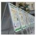 A - frame rack for advertising Rewritable Metal Display Aluminum