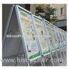 A - frame rack for advertising Rewritable Metal Display Aluminum