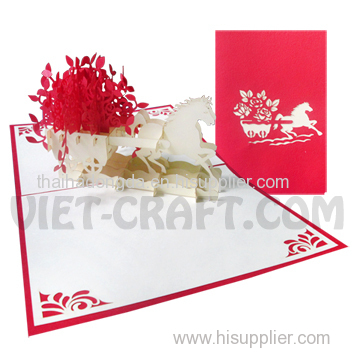 3D pop up card handmade paper