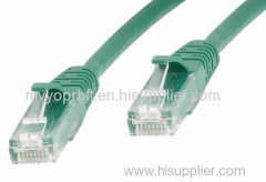 Cat5e 24awg U/UTP 20m green PVC jacket copper/cca patch cord