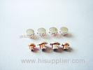 Circuit Breaker Silver Electrical Contact , stable Trimetal Silver Contact Rivet