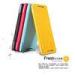 Yellow Anti-scratch HTC Leather Phone Case , HTC ONE Mini M4 601E Flip