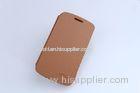 Coffee Color Samsung Leather Cases / Sumsung I9200 Soft Genuine Leather OEM