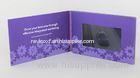 Bespoke Multi - page LCD Video Brochures , lcd video mailer with multimedia effect