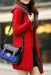 lined Sweater with large code thickened women coat