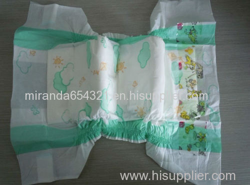 2014 new design hot sale super soft disposable OEM baby diaper factory