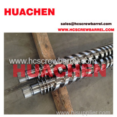 Bimetallic parallel twin screw barrel