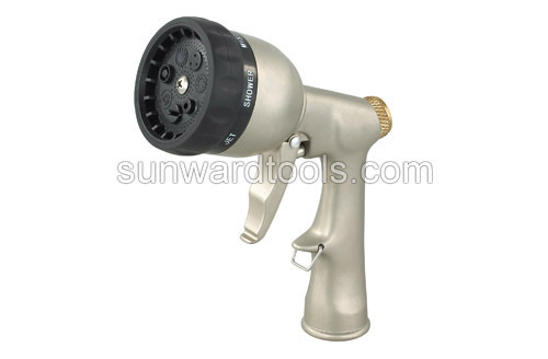 Multi-pattern front trigger metal spray gun